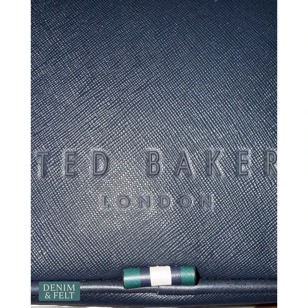 NEW Ted Baker Elgin Black Double Zip Crossbody Bag Travel Utility Minimalist